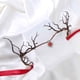 thumbnail image 4 of Pisexur Belleza Maquillaje Diadema de cuernos de bosque con diseño de elfos del bosque y hadas para mujeres y niñas, estilo renacentista, para Halloween, Navidad, cumpleañopara mujeres y hombres, 4 of 5