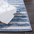thumbnail image 4 of Safavieh  Cabana Ofelya Indoor/ Outdoor Modern Rug 2'2" x 9' Runner - Blue/Beige, 4 of 10