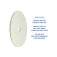 thumbnail image 3 of Boardwalk Natural Burnishing Floor Pads, 24" Diameter, White, 5/Carton, 3 of 6