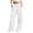 White -BN14, variant on Nestiefly Womens Wide Leg Pants Flowy Linen Palazzo Trousers Drawstring Elastic Waist Summer Beach Casual Vacation Clothes Gray 3XL