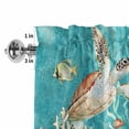 thumbnail image 3 of Window Valance for Kitchen,Ocean Turtle Fish Colorful Coral Rod Pocket Curtain Valances Short Curtains Drapes Panel,Teal Sea Water Window Treatment Topper for Living Room Bathroom Bedroom Home Decor, 3 of 9
