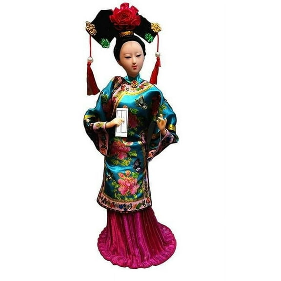 Panda Superstore PS-TOY3245219011-CHRIS01363 Dolls Souvenir Handmade Dolls Chinese Characteristics Gift Silk Classical