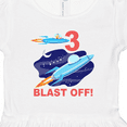 thumbnail image 4 of Inktastic Outer Space 3rd Birthday Girls Toddler Dress, 4 of 5