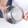 thumbnail image 6 of Ramen Bowl Soup Bowls with Lid and Handles Noodles Pasta Cereal Salad Stainless-steel Bowls with Drain Hole Instant Noodle Cup for Girls or Guys, 6 of 6