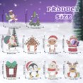 thumbnail image 3 of 10pcs Christmas Diamond Painting Kit with Pendants Penguin, Snowman and Snow House DIY 5D Sparkling Picture Frame Pendants Suitable for Christmas Tree, Home and Party Decorations or Gifts, 3 of 7
