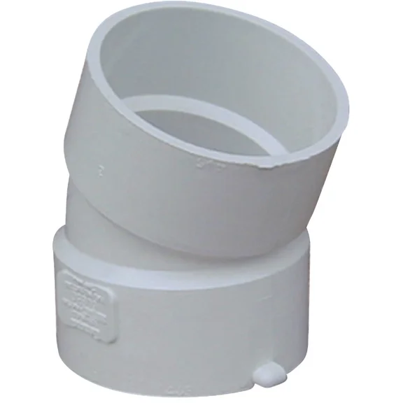Zyler - Ipex 3 In. Sdr 35 22-1/2 Deg. Pvc Sewer And Drain Elbow (1/16 Bend) 414203Bc