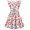 Pink Floral, variant on Arshiner Girls Spring Summer Dresses Flutter Sleeve A-line with Belted Pockets Casual Party Dress