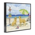 thumbnail image 3 of Stupell Industries Tropical Dog Beach Day Black Framed Giclee Art, 30 x 24, by Paul Brent, 3 of 8