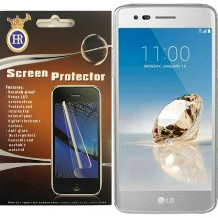 For LG Tribute Dynasty LCD Screen Protector Guard with Cleaning Cloth