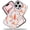 Koi Fish Pink, variant on Case for iPhone 15 Plus 14 Plus, Compatible with MagSafe, Transparent Black Snakes Tattoo for Women Girls Slim Hard Back Case for iPhone 15 Plus 14 Plus, Pink