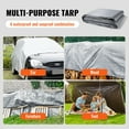 thumbnail image 6 of VEVOR Tarp 20 x 30 ft 10Mil Heavy Duty Waterproof Plastic Poly Tear UV Resistant, 6 of 9