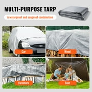 VEVOR Tarp 16 x 20 ft 10Mil Heavy Duty Waterproof Plastic Poly Tear UV Resistant