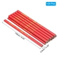 thumbnail image 2 of Uxcell Carpenter Pencils, 24 Pcs Black Ink Flat Oval Hard Construction Pencils, Red, 2 of 5