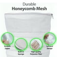 thumbnail image 5 of Garnen Shoe Washing Bag, Reusable Sneaker Shoe Laundry Bags for Washer Dryer Machine, Durable Mesh Washing Bag for Running Shoes, Socks, Bras, White, 5 of 6