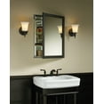 thumbnail image 2 of Kohler  20-in W X 26-in H Aluminum Single-Door Medicine Cabinet with Oil-Rubbed Bronze Framed Mirror Door, 2 of 7