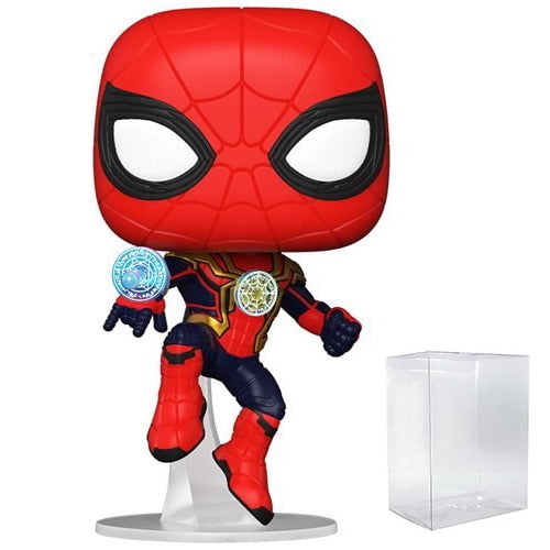 Funko Pop! Spider-Man No Way Home: Integrated Suit #913 (Bundled with ...