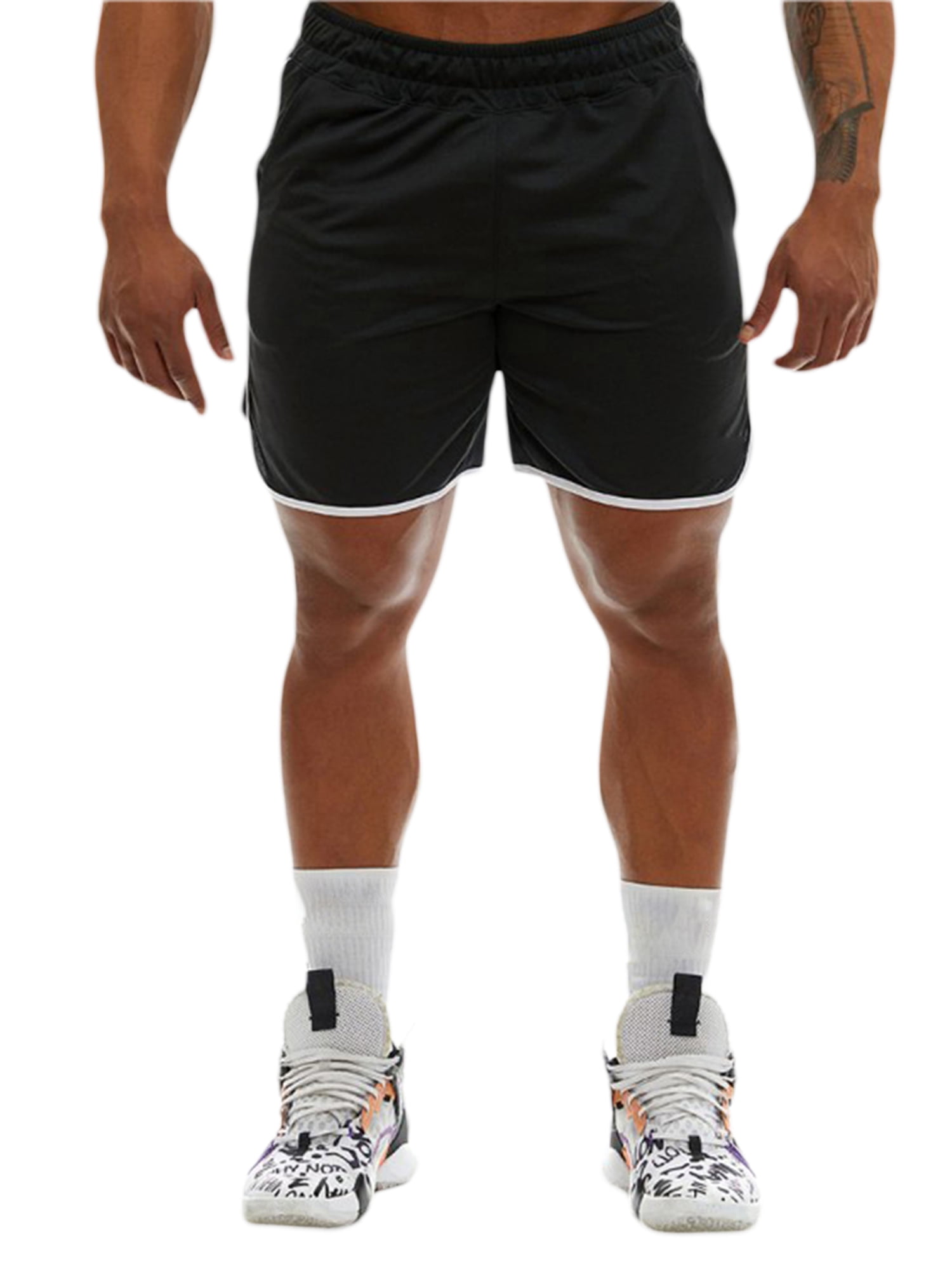 Men's Extreme Performance Spacedye Basketball Shorts Black XL Spalding 