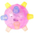 thumbnail image 4 of Pelota Vibrante Que Rebota Intermitente Plástico Seguro Ilumina La Música Pelota Intermitente Juguete Alimentado Por Batería Interesante Perro Salto Bola De Activación Para Niños Mascotas Deportes Al Muyoka Hogar, 4 of 6
