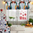 thumbnail image 5 of Colorful Cow Curtain Valances for Windows, Kitchen Valance Window Treatments Panel 2 Pack, Rustic Vintage Abstract Oil Painting Art Rod Pocket Short Curtains for Bathroom Bedroom 60 x 18 Inch, 5 of 8