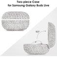 thumbnail image 5 of V-MORO  Samsung Galaxy Buds 2 / 2 pro Case ,Shockproof Cute TPU Diamond With Keychain Case (Silver), 5 of 7