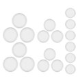 thumbnail image 4 of Voiceine 36pcs Solid Metal Loose Leaf Binder Rings Mushroom Shaped 360 Degree Rotatable Clear Plastic Book Rings for Home School Office Notebooks Index Cards Flashcards, 4 of 11