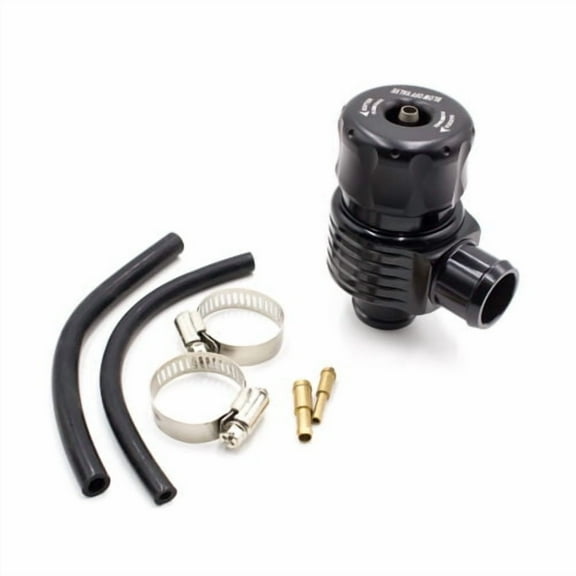 Universal Adjustable 25mm Single Port Turbo Blow Off Dump Valve Black Aluminum