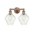 thumbnail image 3 of Innovations Lighting  Cindyrella - 2 Light 17" Bath Vanity Light Antique Copper/Seedy, 3 of 5