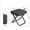 BlackC, variant on Camping Stool 1 Pack,13 Inch Portable Folding Stool for Outdoor Gardening and Beach Hiking Fishing,Foot Stool with Carry Bag (Black)