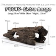 thumbnail image 2 of Reptile Wood Hide, Simulation Tree Hideout, Resin Large Turtle Tank Accessories, Reptile Hide Large Caves For Lizards, Fish, Gecko, Frog, Crab, Snakes, Amphibians, Small Animals, 2 of 6
