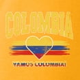 thumbnail image 3 of Wild Bobby Colombia Flag Heart Vamos Colombia Graphic | Women's Novelty T-Shirt | Soccer Football Fan Game Day Gift for Her Unisex Men Tee, 3 of 5