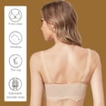thumbnail image 3 of FallSweet Front Close Push Up Bra Wireless Lace Brassiere Multiway Full Coverage, 3 of 5