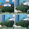 thumbnail image 3 of Organictune Cotton Cable Knitted Throw Blanket, Lightweight and Breathable Soft Blanket for Sofa and Bed, 51" x 67", Dark Green, 3 of 5
