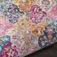 thumbnail image 4 of 4â€™ Round Muted Brights Floral Diamond Area Rug, 4 of 29