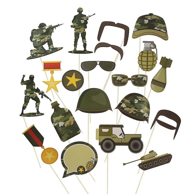 Juego de rol de francotirador para exteriores de 20 piezas, accesorios para fotos, Kits creativos de fotografía, decoración de vestir, Par ZefeiWu 8390606354587