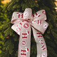 thumbnail image 5 of La cinta navideña es atractiva para imitar la resistencia al desgarro del embalaje de lino, el árbol de Navidad de malla decora el hogar, 5 of 5