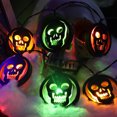thumbnail image 4 of Luces De Cadena De Calavera De Halloween, Luces De Cadena De Calavera LED Decorativas Impermeables IP65 Encantadoras Para Festival Para Patio, 4 of 7