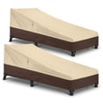 thumbnail image 1 of Fundas impermeables Arcedo para sillones de exterior, paquete de 2, color beige, 1 of 7