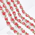 thumbnail image 5 of 5 Yard Sunflower Flower lace Trim Ribbon Embroidery Red DIY Lace Floral Applique Sewing Craft, 5 of 8