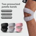 thumbnail image 1 of Neinkie 1Pc Knee Pad Bicyclic Design Strong Permeability High Resilience Wear-resistant Adjustable Knee Protection Ergonomic Pain Relief Patella Stabilizer Brace for Sports, 1 of 7