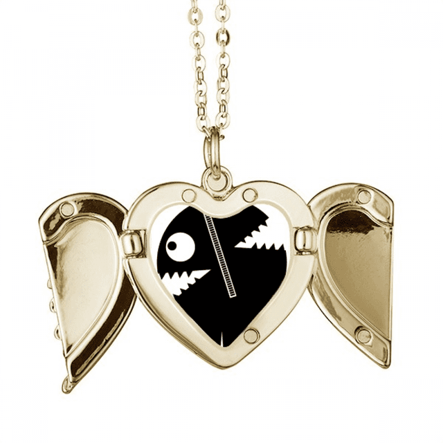 Universo monstruo alienígena criatura alienígena Collar colgante en forma de melocotón con alas Unbranded M