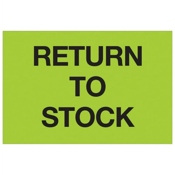 Tape Logic Label,Return to Stock,2x3" DL1151