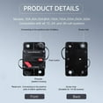 thumbnail image 4 of 12V Breaker, Car Audio Circuit Breaker Manual Reset, Protecting Stereo System, High Current Overload, DC Sound Amplification, Plastic Casing, Easy, 4 of 7