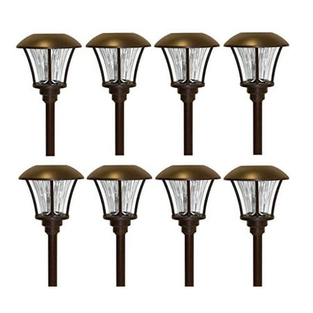 Smartyard Solar LED Pathway Lights - 8 pack Bronze - NEW