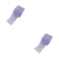thumbnail image 2 of Bearachild Hermosos diseños con cinta de encaje blanco: tela multifuncional y ampliamente utilizada que se siente cómoda violeta claro morado claro 2Conjunto, 2 of 6
