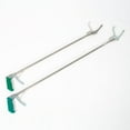 thumbnail image 3 of Pabby Yard 39" Aluminum Alloy Silver Professional Standard Snake Catcher, Snake Clamp, Snake Tongs Reptile Grabber Rattle Snake Catcher Wide Jaw Handling Tool, 3 of 5