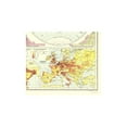 thumbnail image 4 of Historic Map - Global Population Density - Bartholomew 1906 - 23 x 27.25 - Vintage Wall Art, 4 of 5