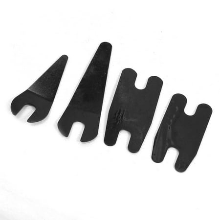 Unique Bargains 4 Pcs Black Metal Long Wide Front Spring for Tattoo Machine