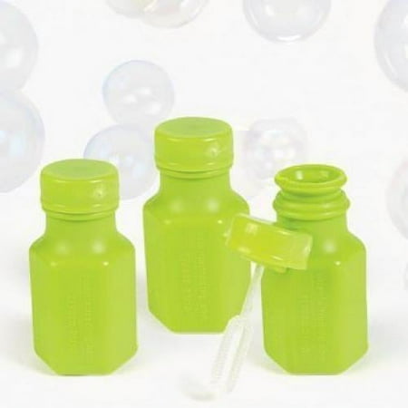 FX Educational ProductsNEON GREEN HEXAGON BUBBLE BOTTLES 0.3OZ (4 DOZEN)BULK