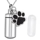 thumbnail image 3 of Recuerdo de cenizas para mascotas Yuyangstore Colgante de pata cremación de acero de titanio Urna de ceniza, 3 of 8