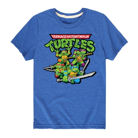 Teenage Muntant Ninja Turtles - Gaming Group And Logo - Toddler And Youth Short Sleeve Graphic T-Shirt
